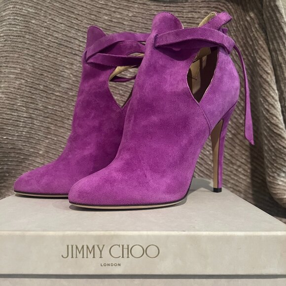 NIB - Jimmy Choo Marina Bootie with Straps in Boho Pink (Size EU 39/ US 9)